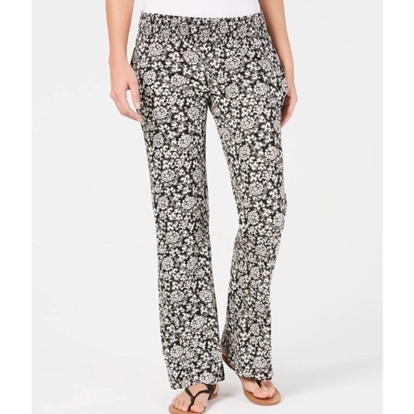Roxy Juniors Printed Flare Leg Soft Pants S - Picture 1 of 6